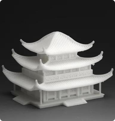 Large SLA resin 3D printed architectural model